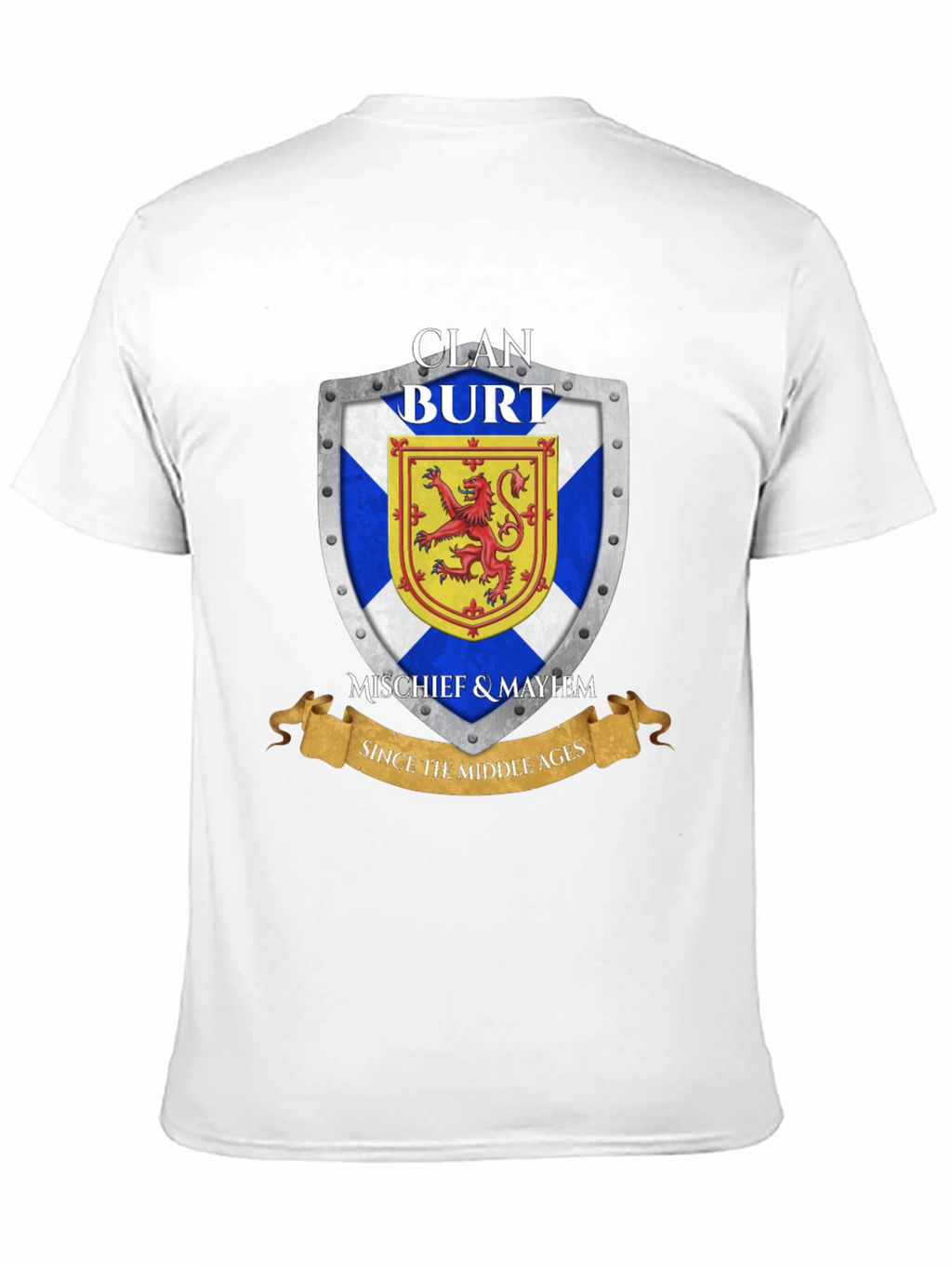 Clan Burt Shield T-Shirt - Scottish Pride