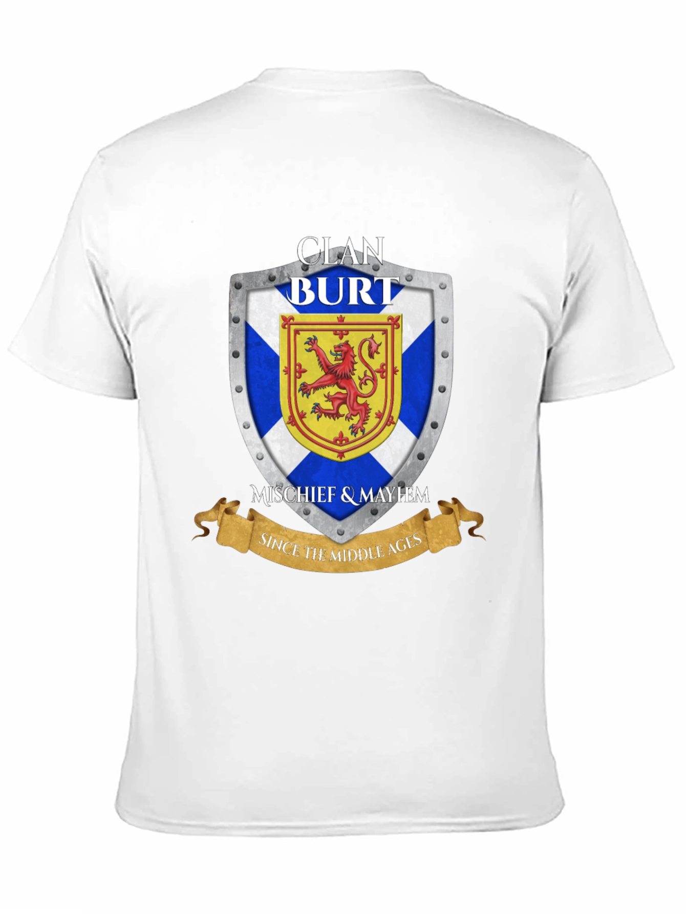 Clan Burt Shield T-Shirt - Scottish Pride