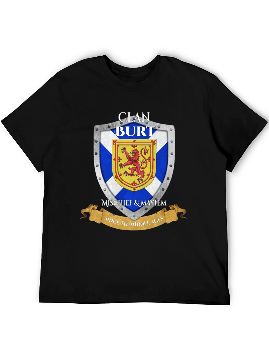 Clan Burt Shield T-Shirt - Scottish Pride
