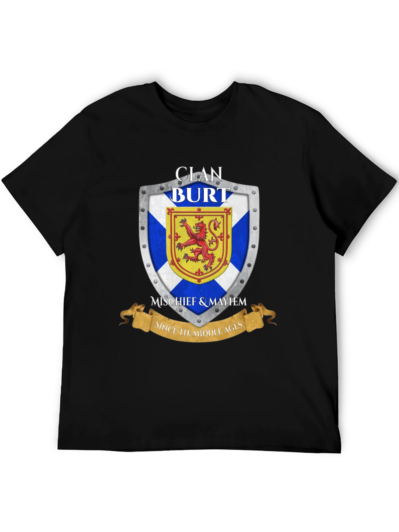 Clan Burt Shield T-Shirt - Scottish Pride