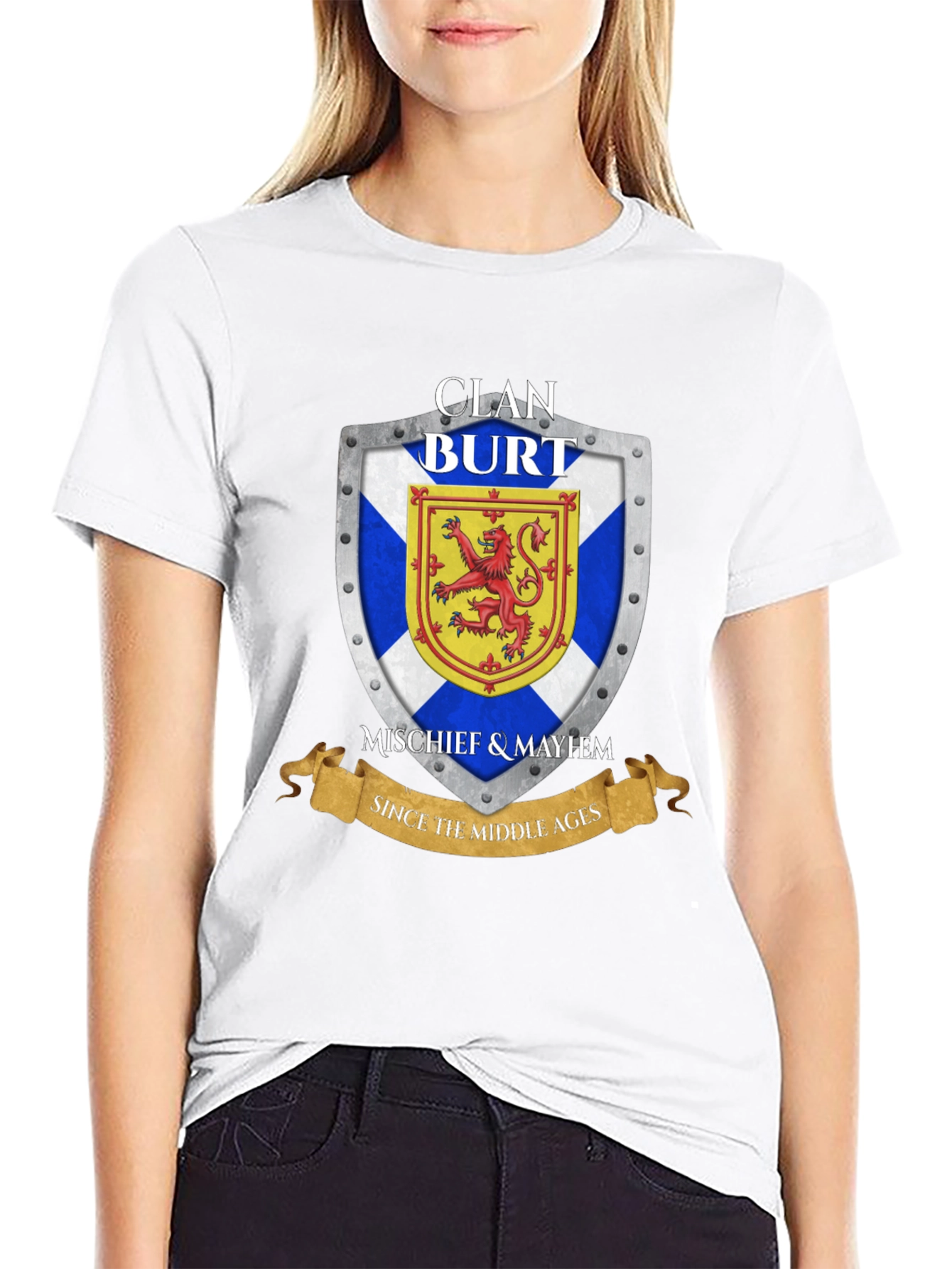 Clan Burt Shield T-Shirt - Scottish Pride
