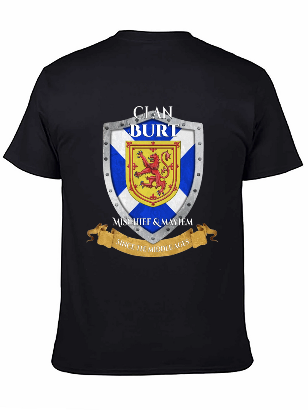 Clan Burt Shield T-Shirt - Scottish Pride