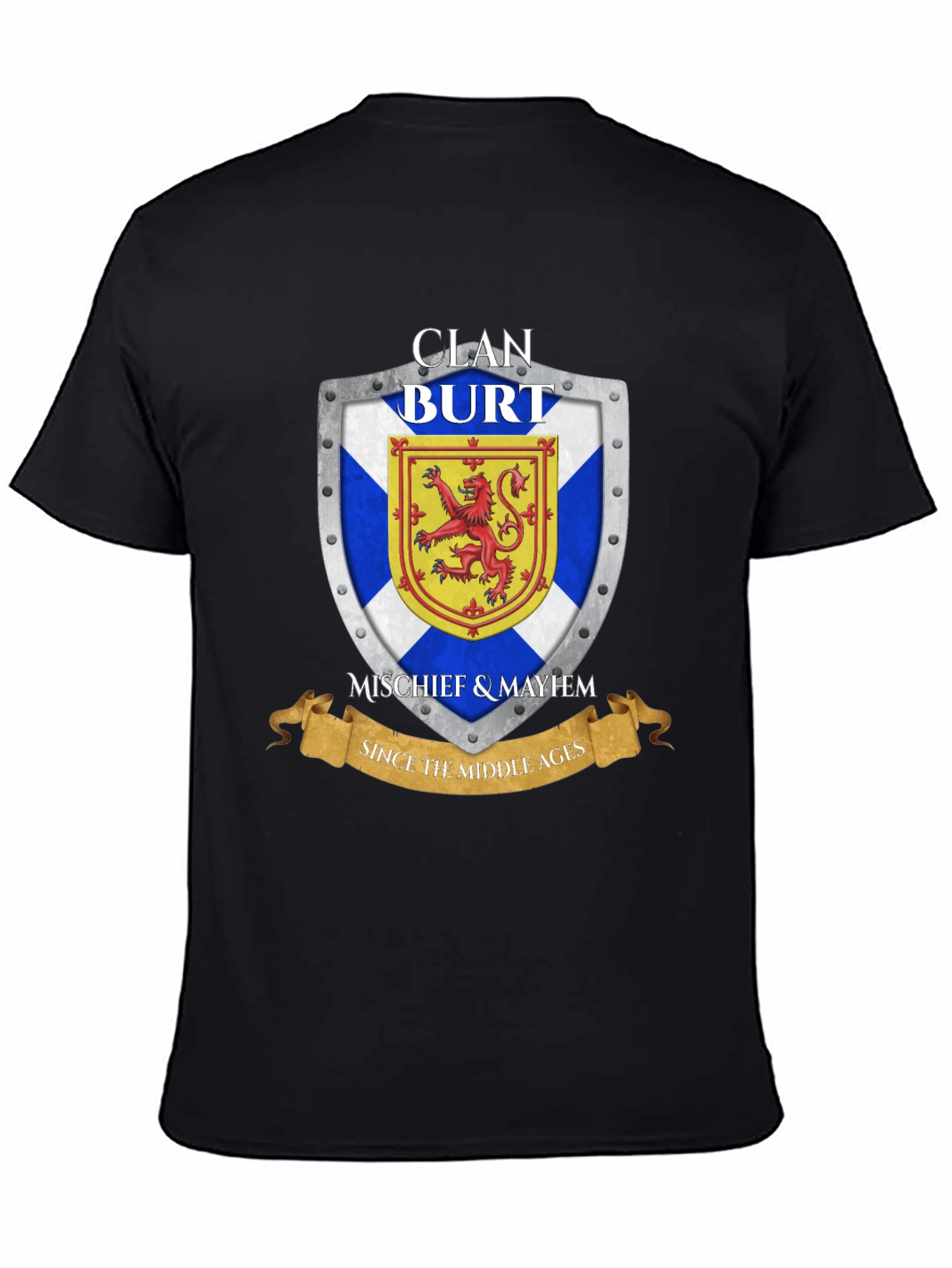 Clan Burt Shield T-Shirt - Scottish Pride