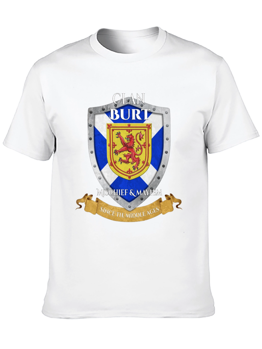 Clan Burt Shield T-Shirt - Scottish Pride