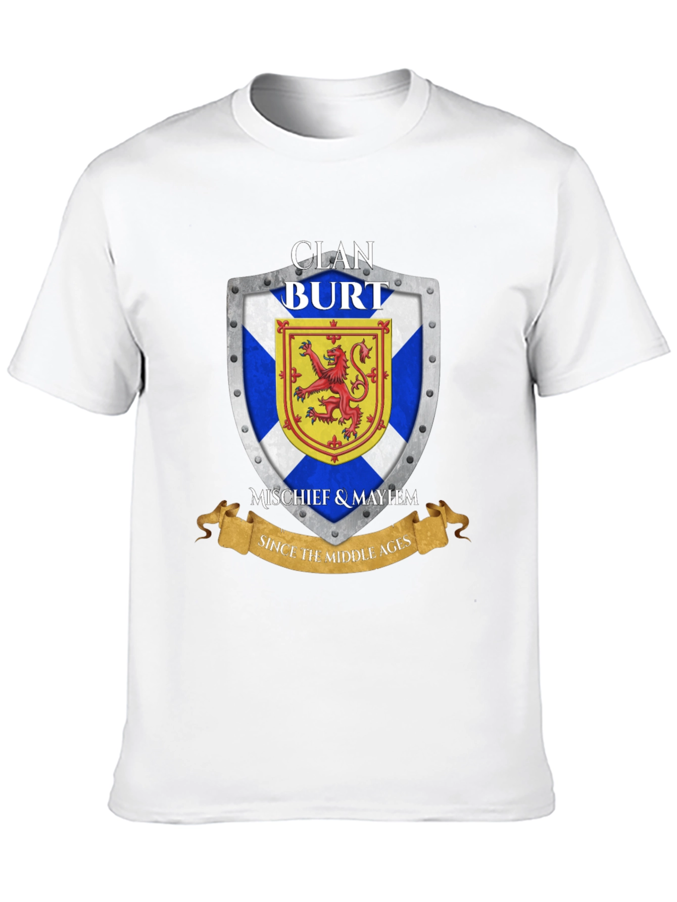 Clan Burt Shield T-Shirt - Scottish Pride