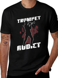 Trumpet Addict Graphic T-Shirt Musician Tee