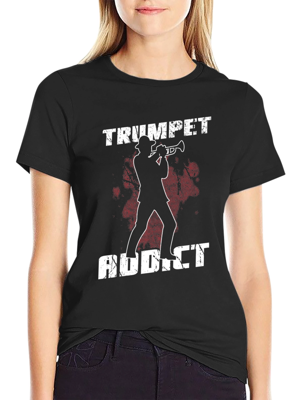 Trumpet Addict Graphic T-Shirt Musician Tee