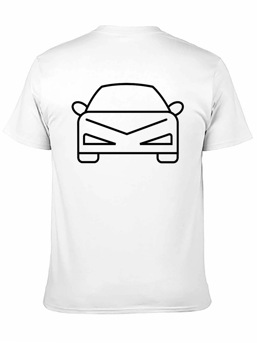 Cool Car Outline T-Shirt - Black