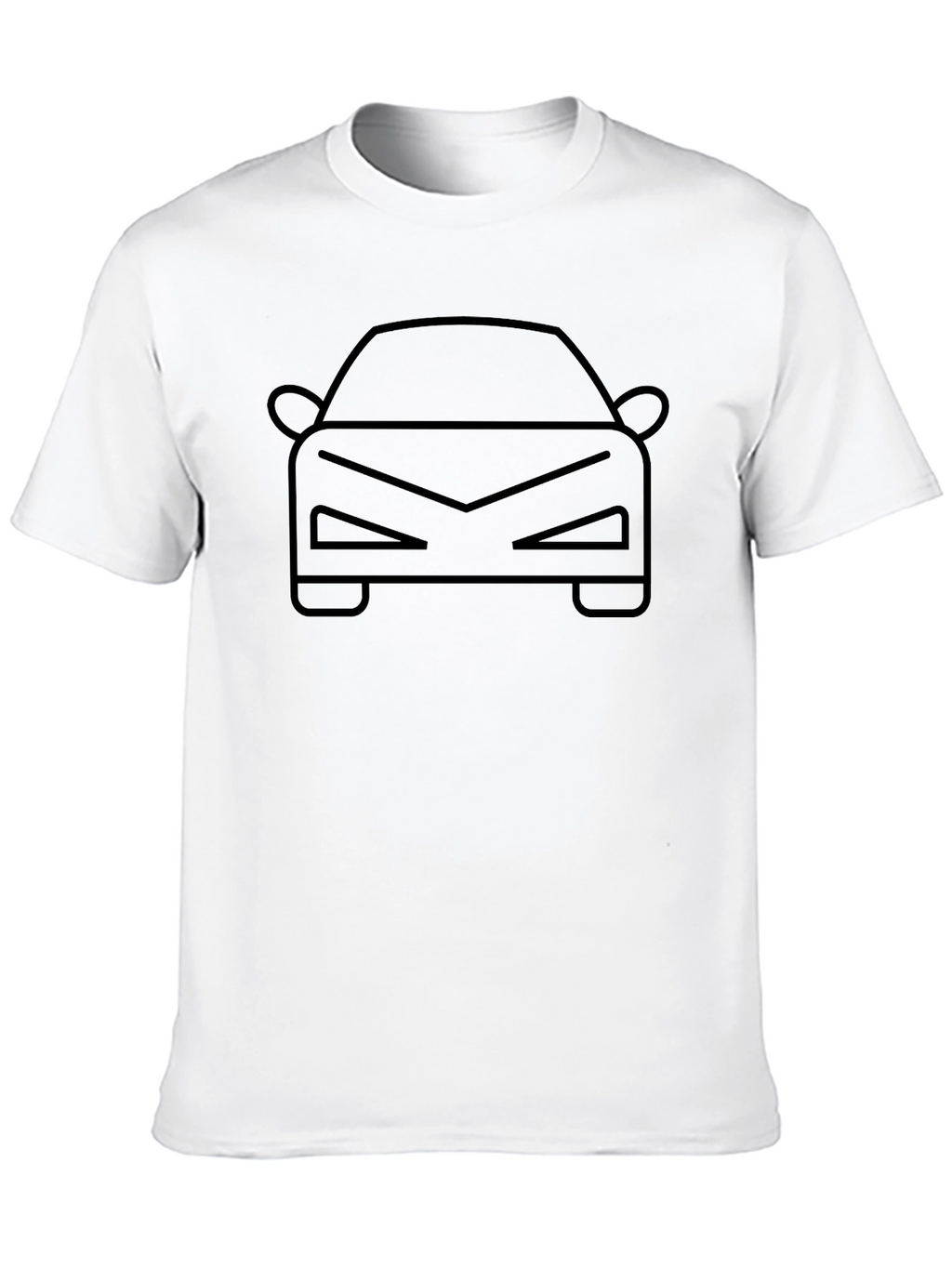 Cool Car Outline T-Shirt - Black