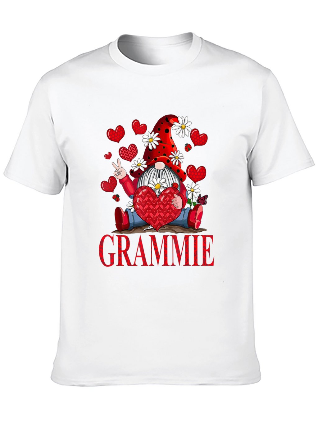 Grammie Valentines Day Gnome T-Shirt
