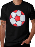 Soccer Ball Graphic Tee - Casual Style