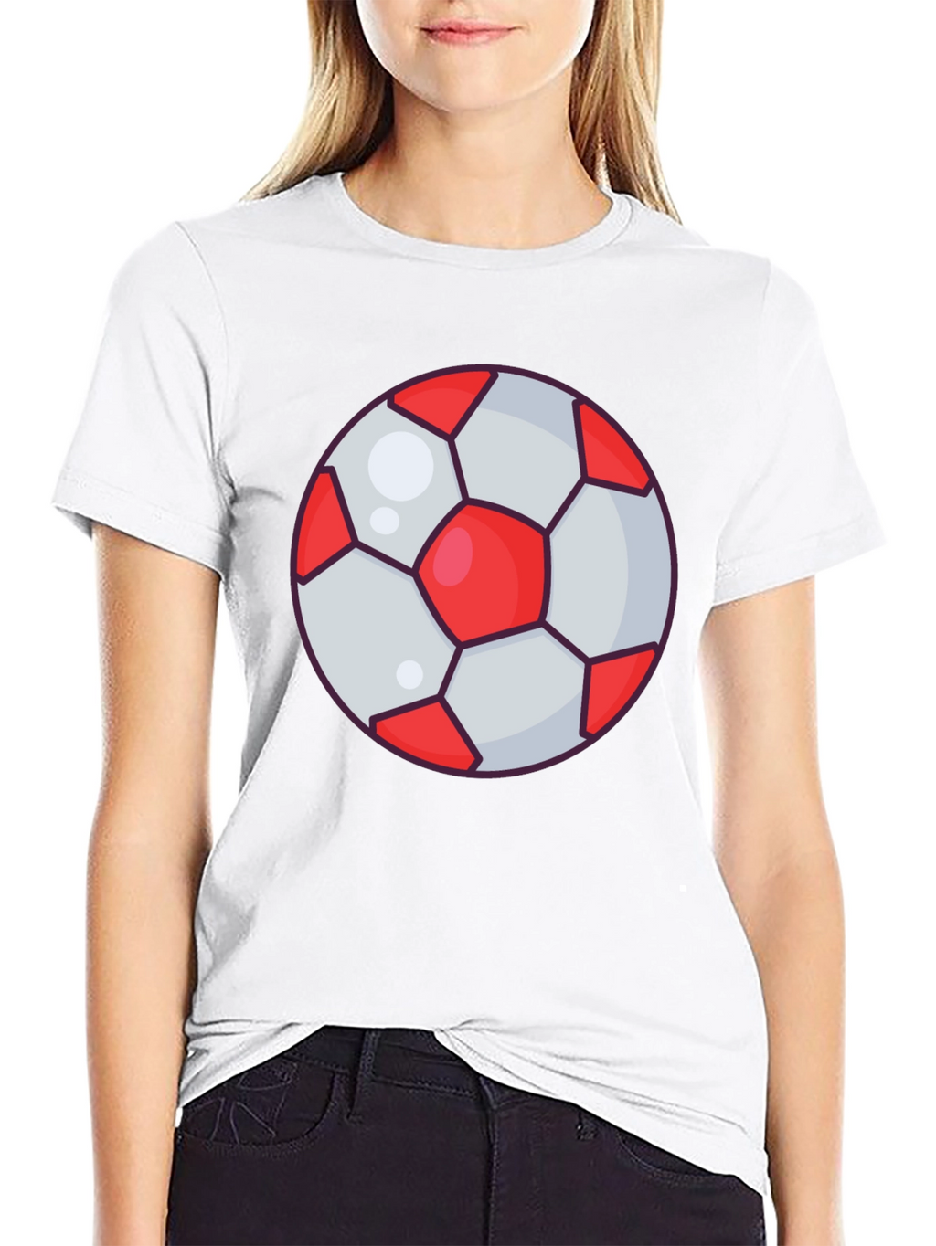 Soccer Ball Graphic Tee - Casual Style