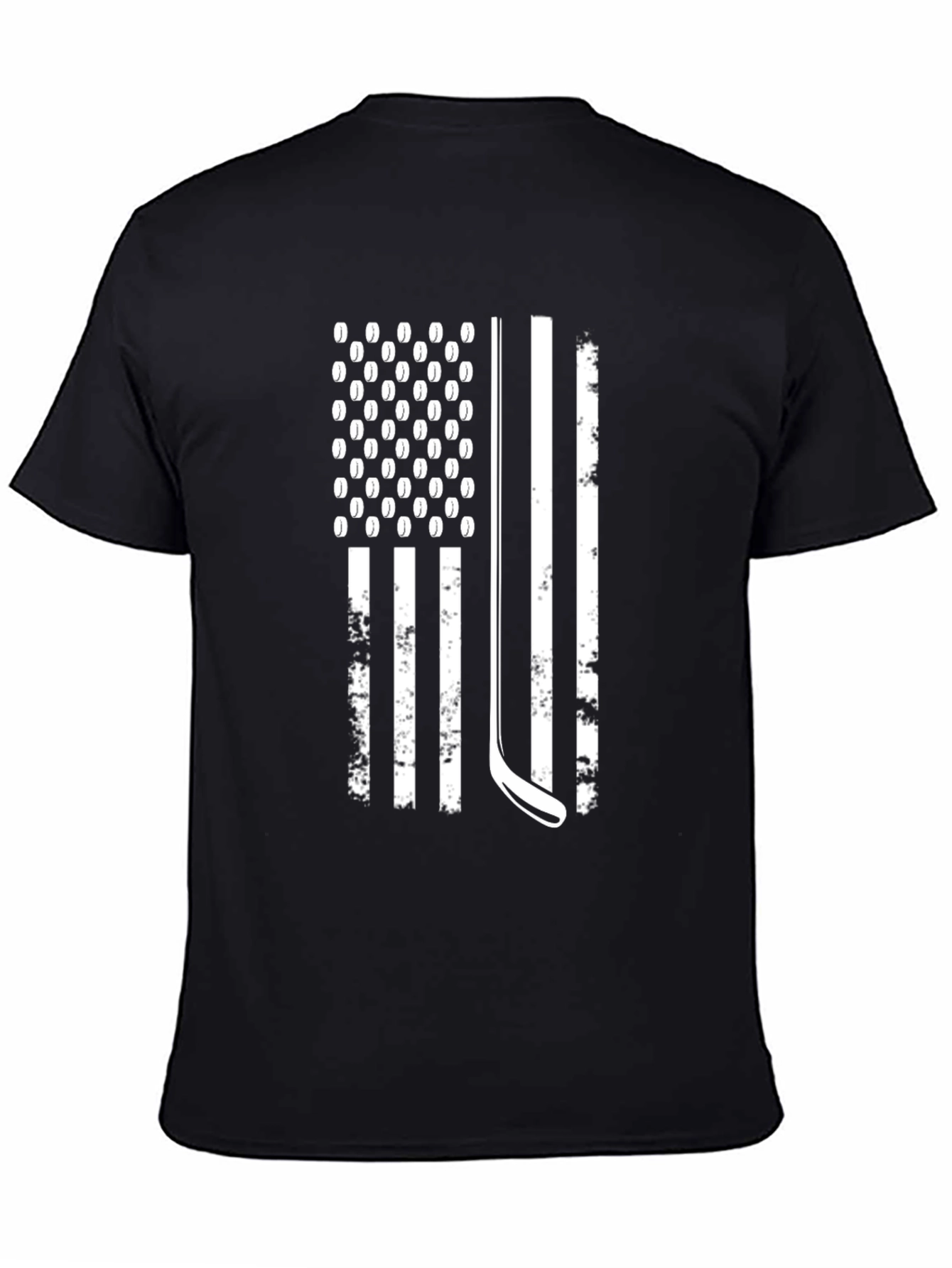 Hockey American Flag Graphic Tee