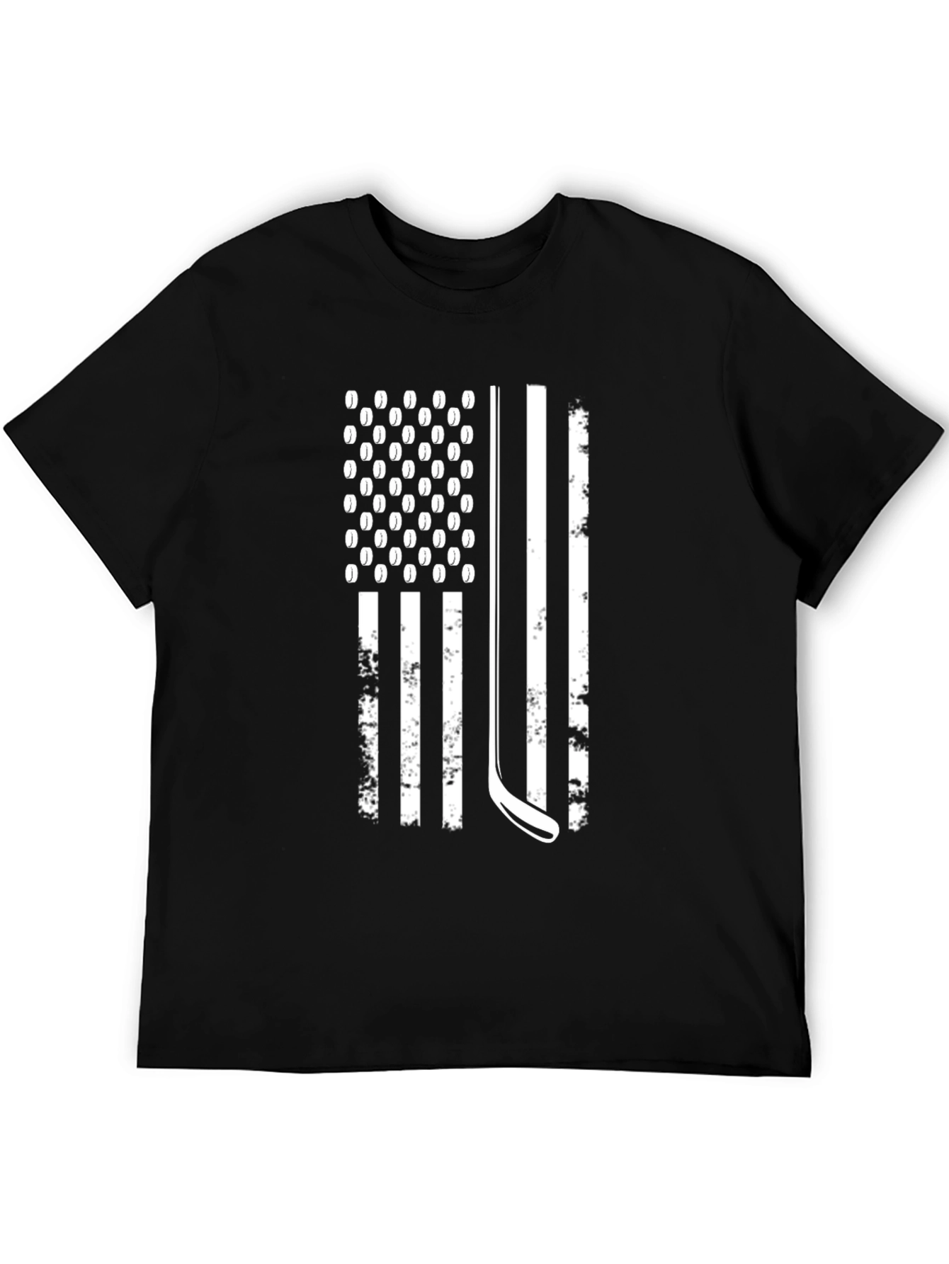 Hockey American Flag Graphic Tee