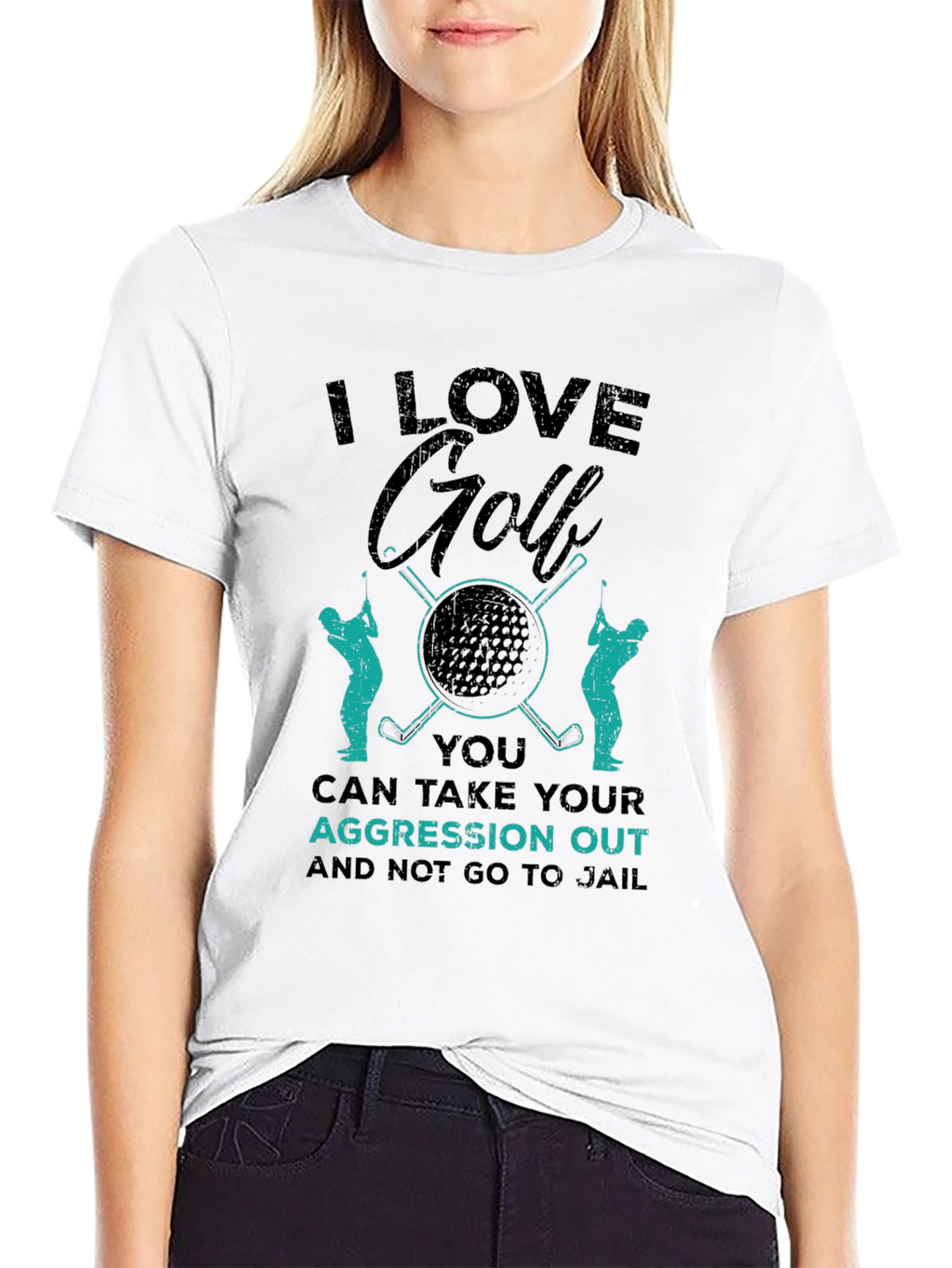 I Love Golf T-Shirt - Aggression Relief