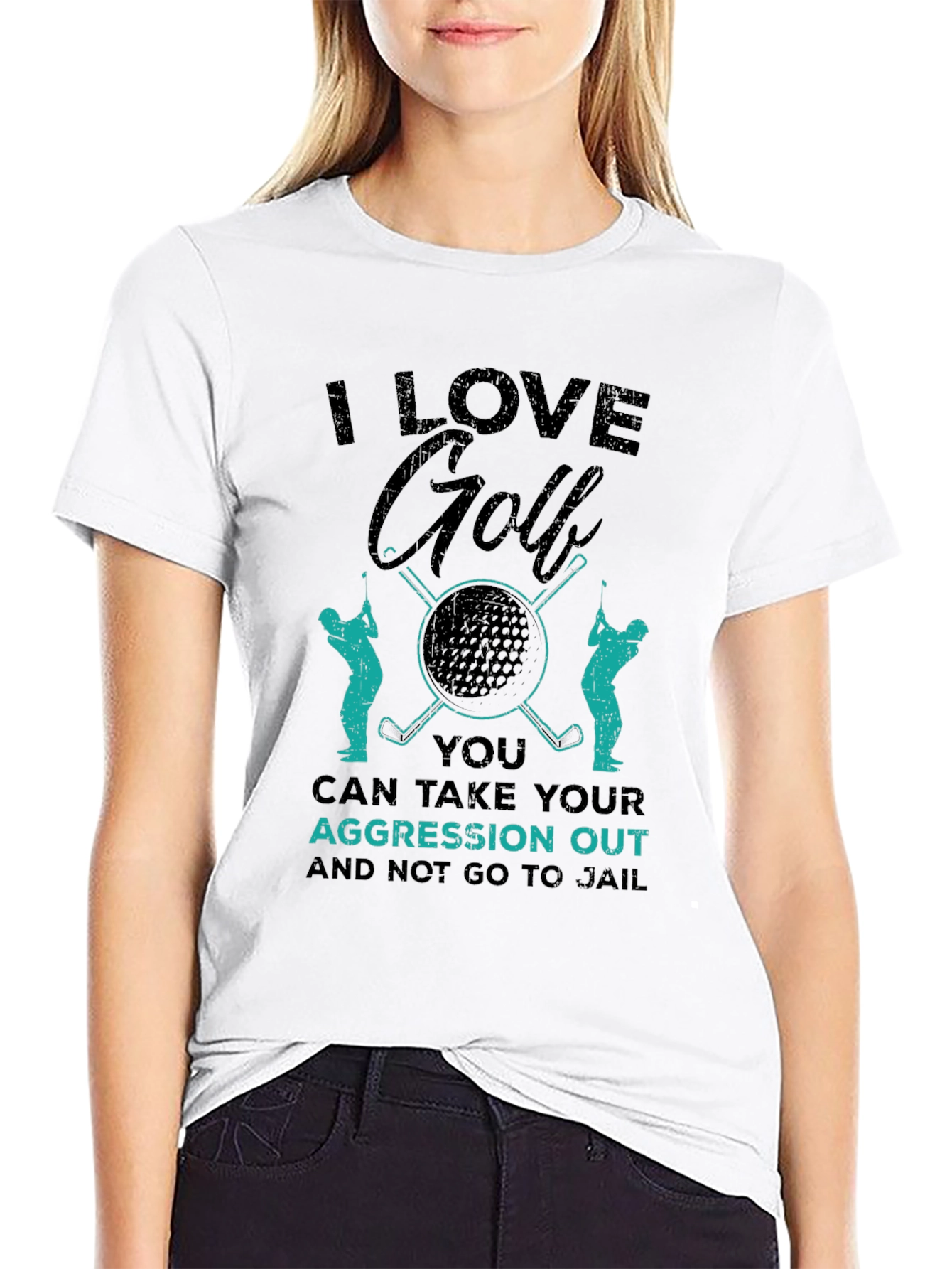 I Love Golf T-Shirt - Aggression Relief