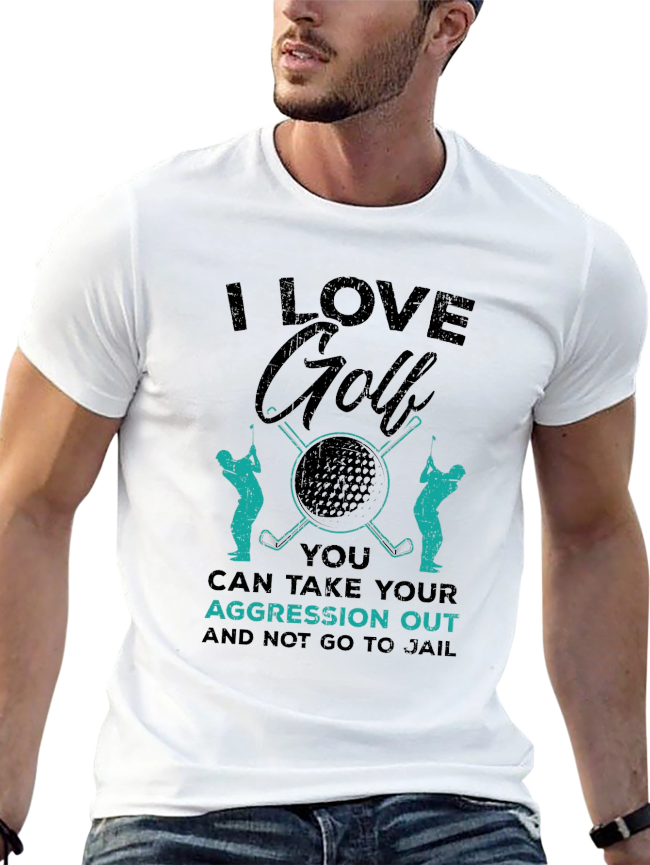 I Love Golf T-Shirt - Aggression Relief