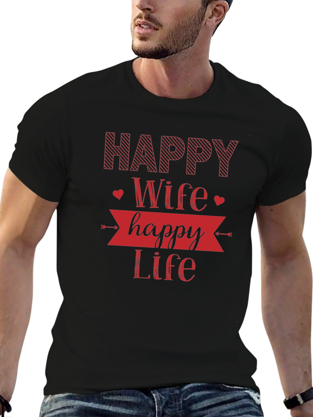 Happy Wife Happy Life Graphic Tee