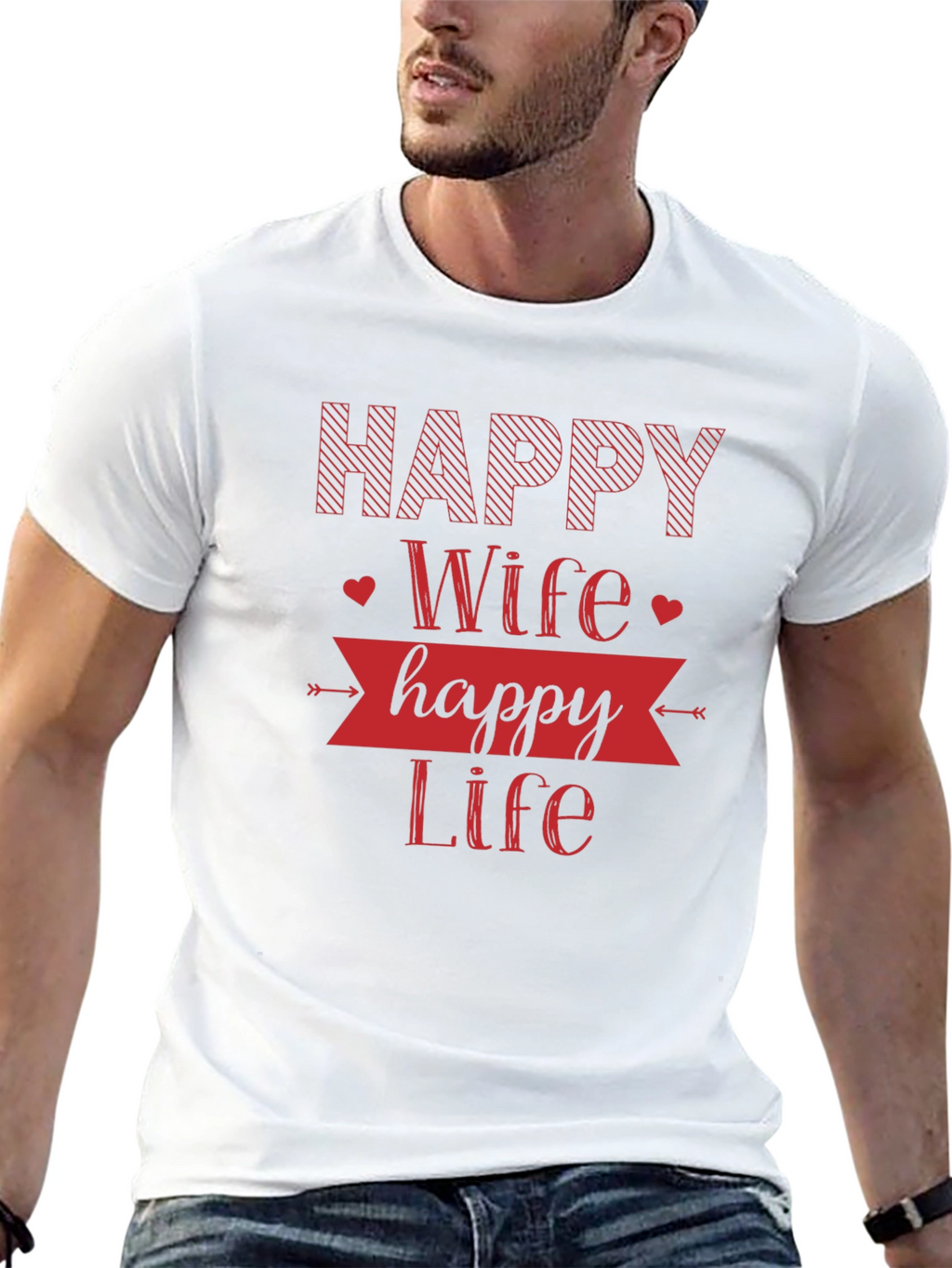 Happy Wife Happy Life Graphic Tee