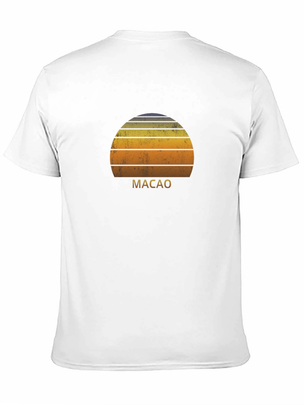 Retro Macau Sunset Graphic T-Shirt