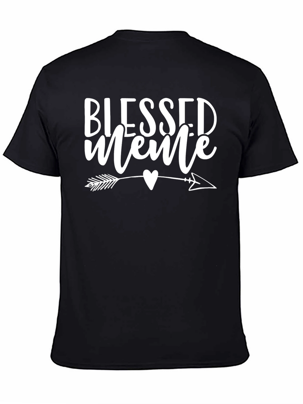 Blessed Meme Graphic T-Shirt - Black