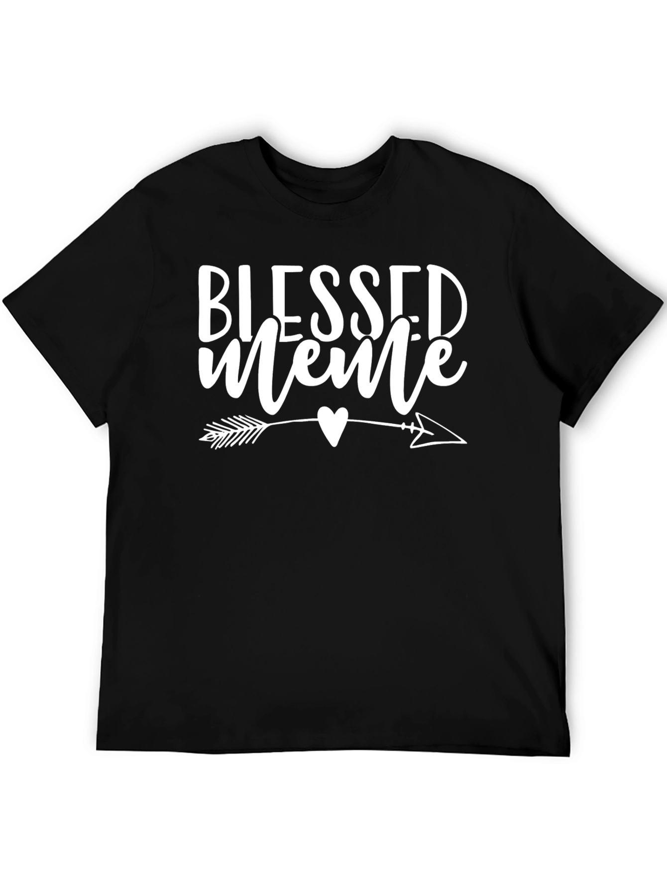 Blessed Meme Graphic T-Shirt - Black