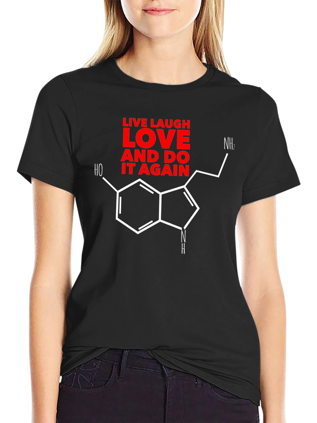 Live Laugh Love Molecule Graphic Tee