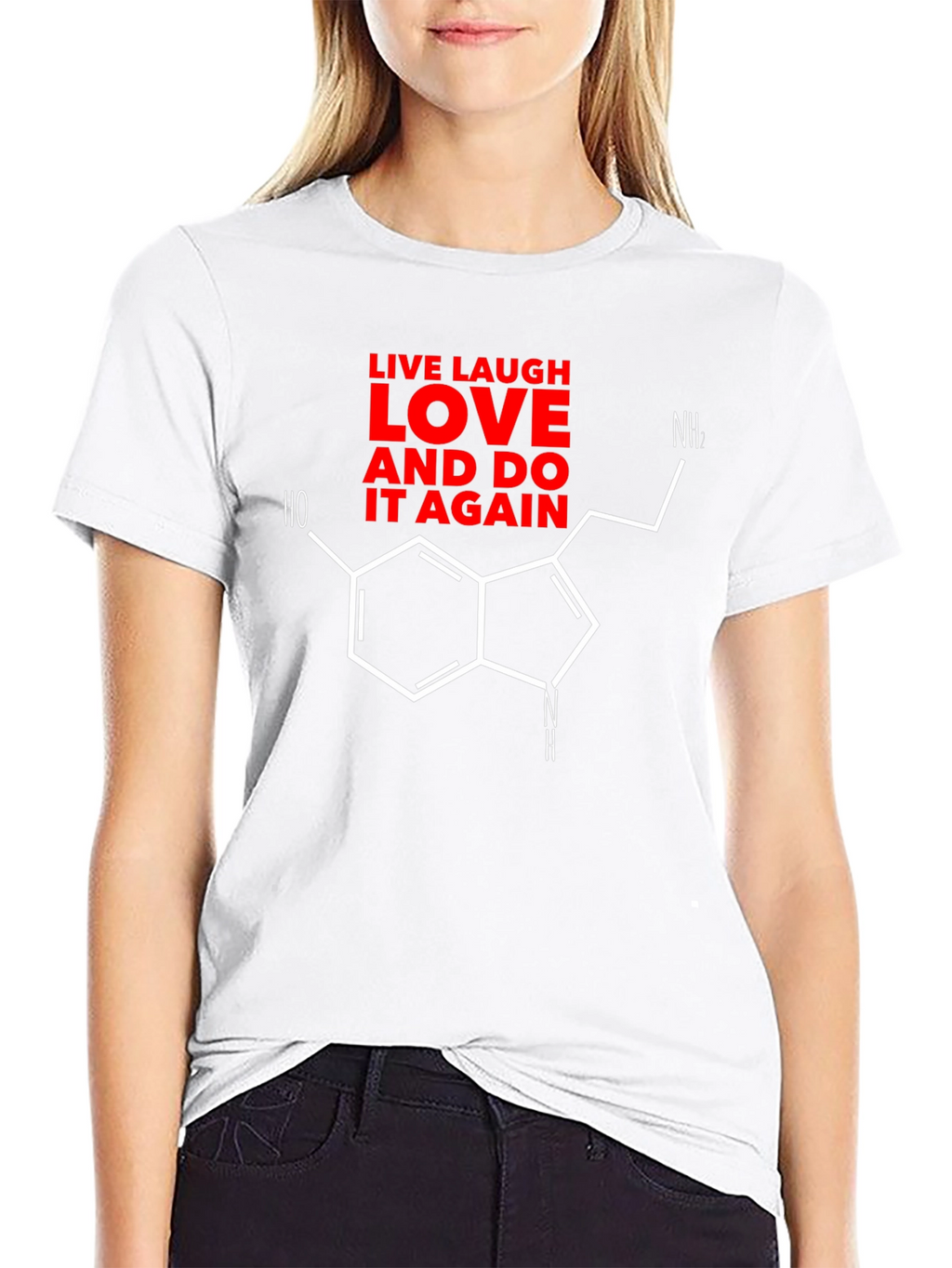Live Laugh Love Molecule Graphic Tee