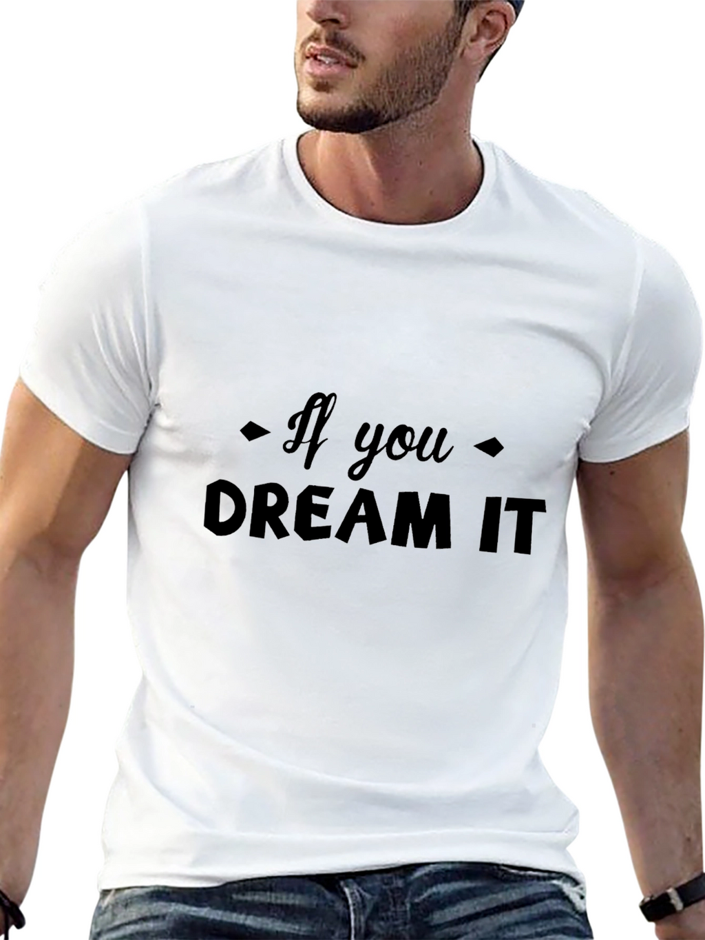 Dream It Black Tee - Motivational Graphic Shirt