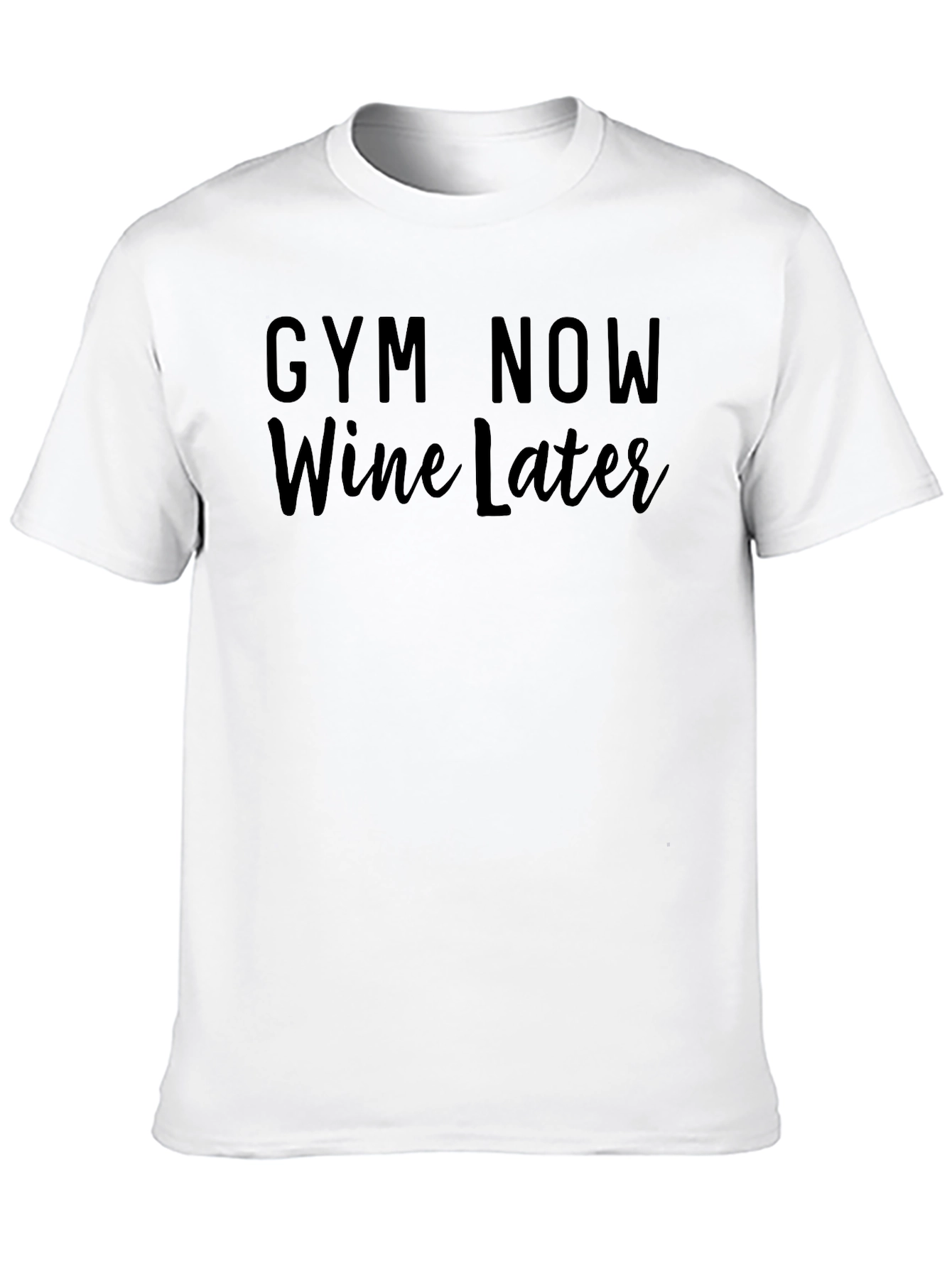 Gym Now Wine Later Graphic Tee