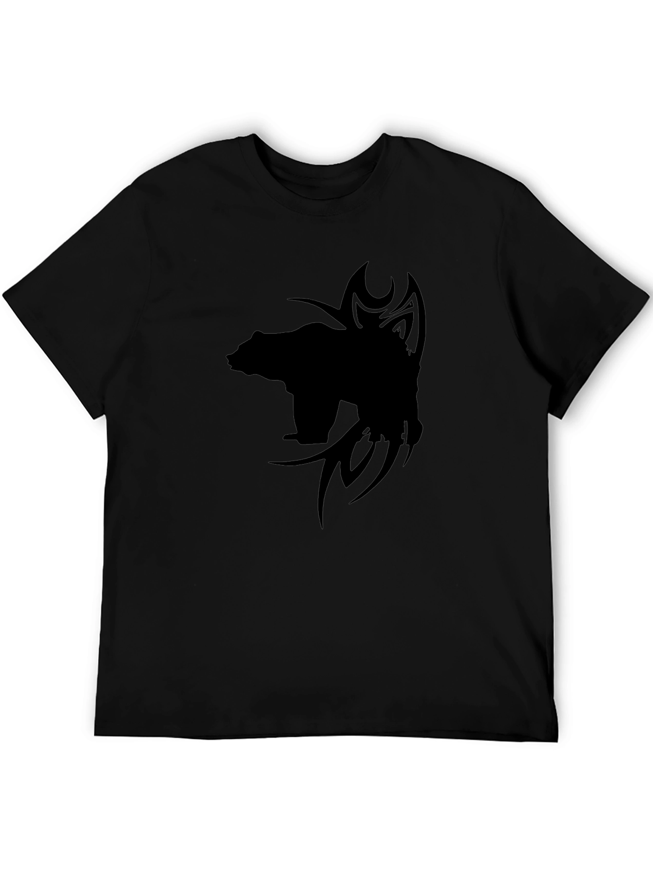 Black Bear Tribal Design T-Shirt