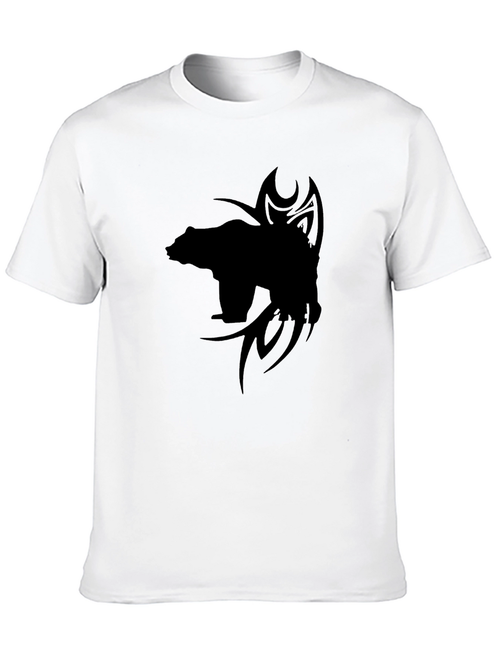Black Bear Tribal Design T-Shirt