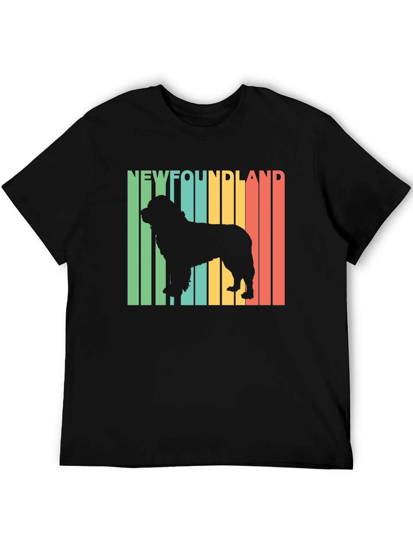 Newfoundland Dog Retro T-Shirt | Unisex