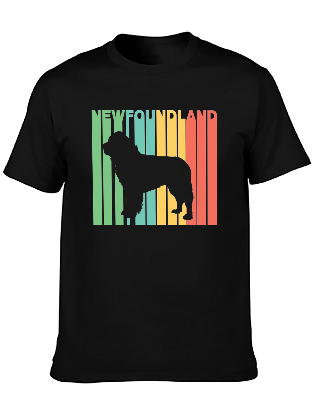 Newfoundland Dog Retro T-Shirt | Unisex