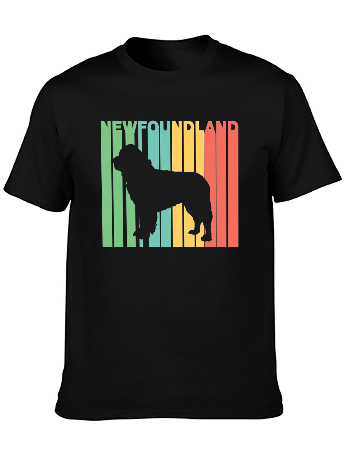 Newfoundland Dog Retro T-Shirt | Unisex