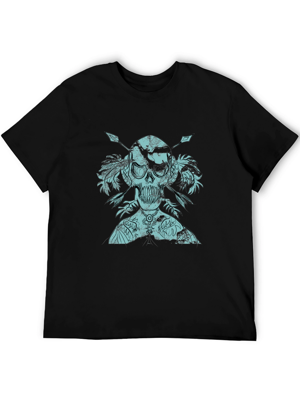 Skull & Arrows Graphic Print Tee