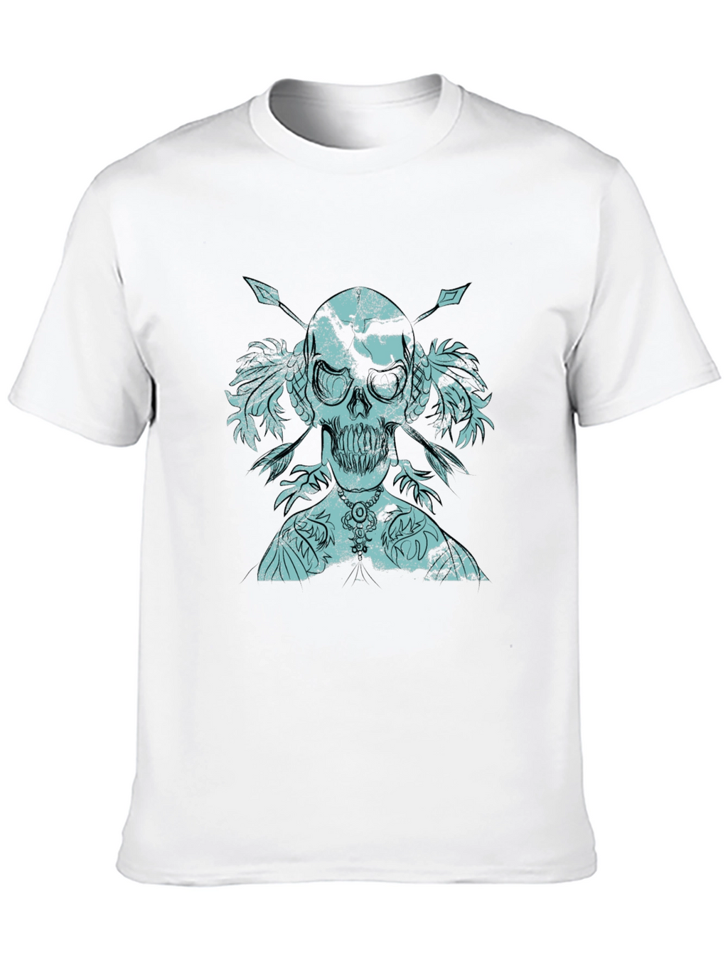 Skull & Arrows Graphic Print Tee