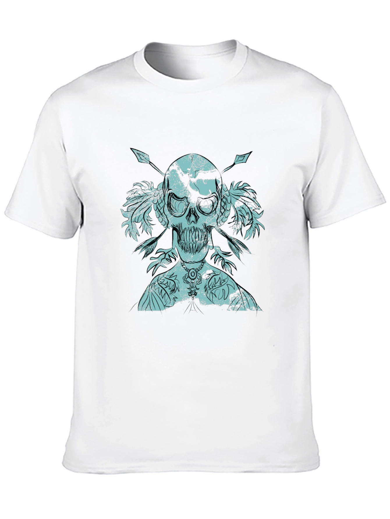 Skull & Arrows Graphic Print Tee