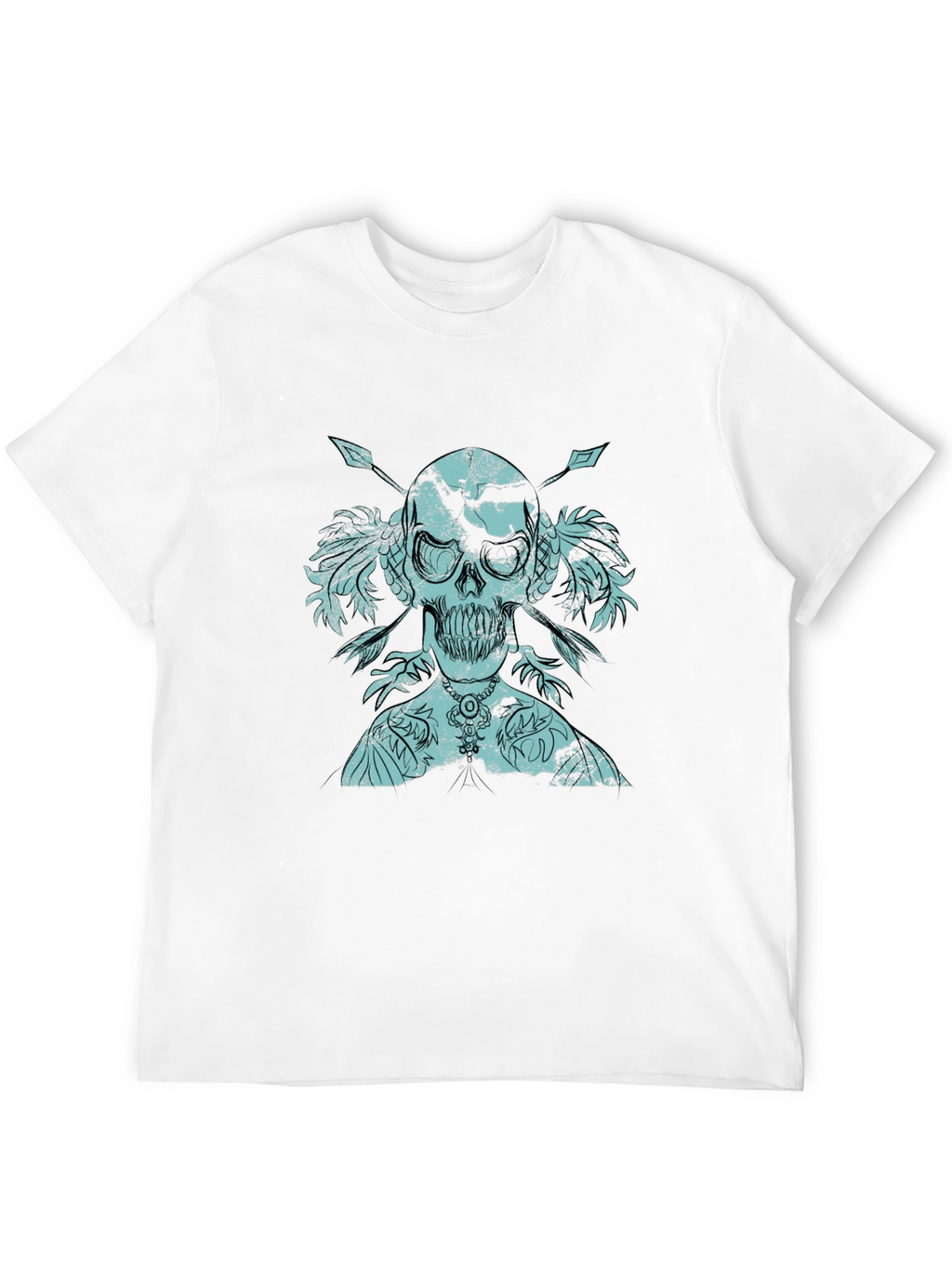Skull & Arrows Graphic Print Tee