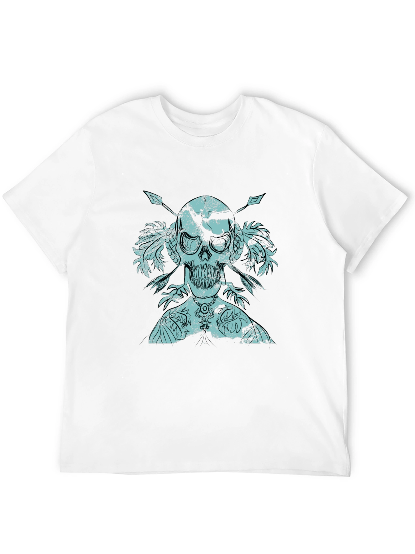 Skull & Arrows Graphic Print Tee
