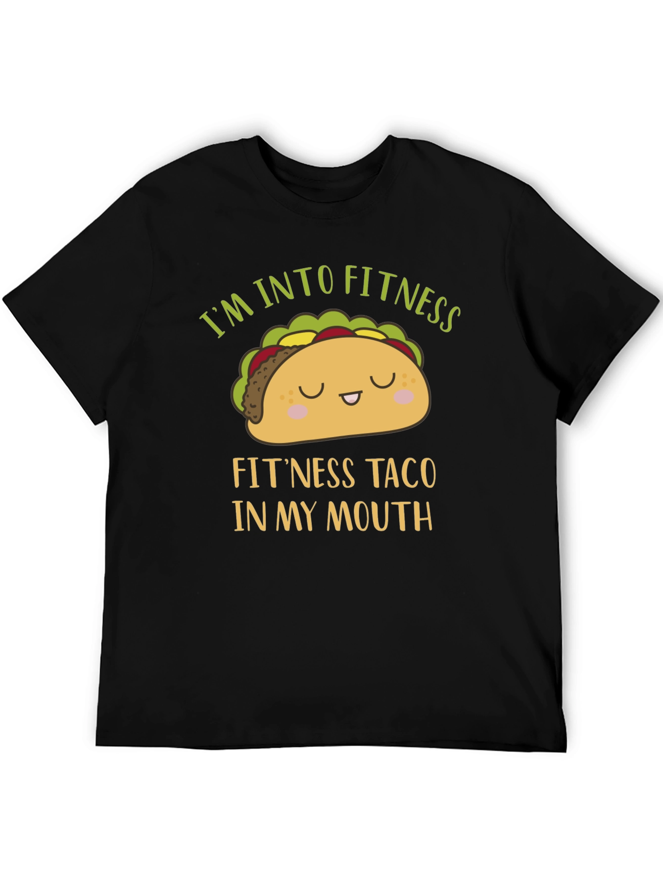Funny Fitness Taco Graphic Mens T-Shirt