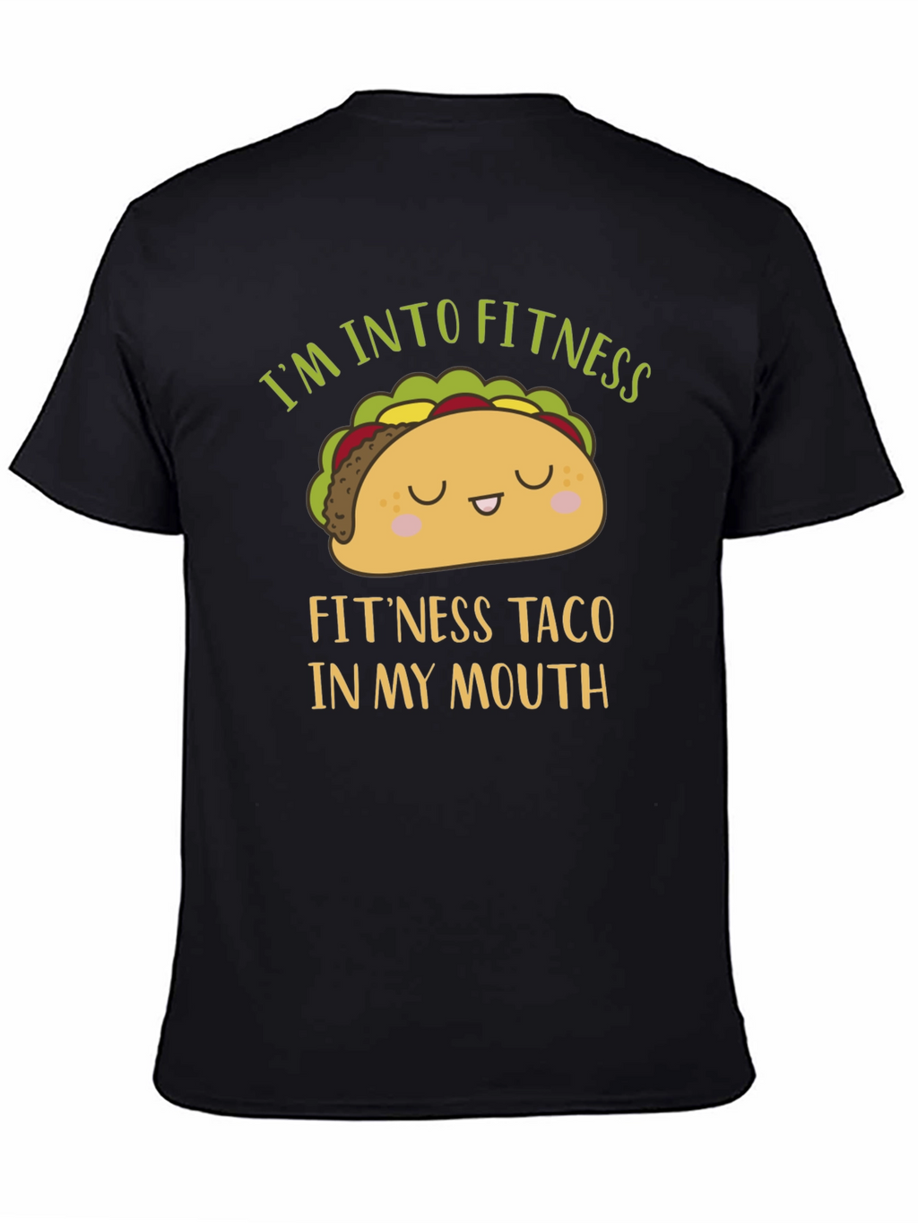Funny Fitness Taco Graphic Mens T-Shirt