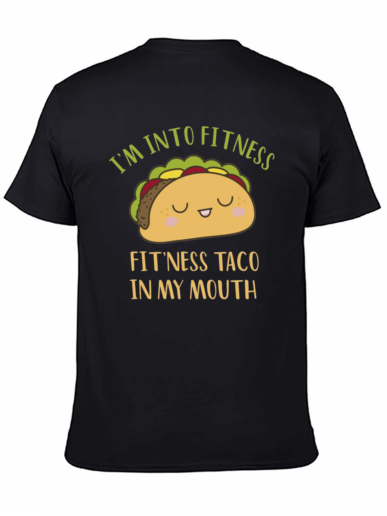 Funny Fitness Taco Graphic Mens T-Shirt