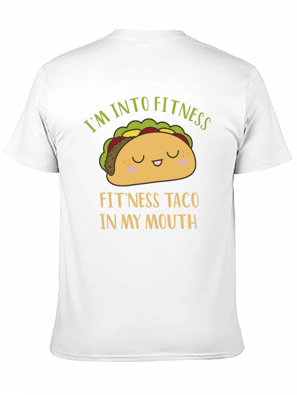 Funny Fitness Taco Graphic Mens T-Shirt