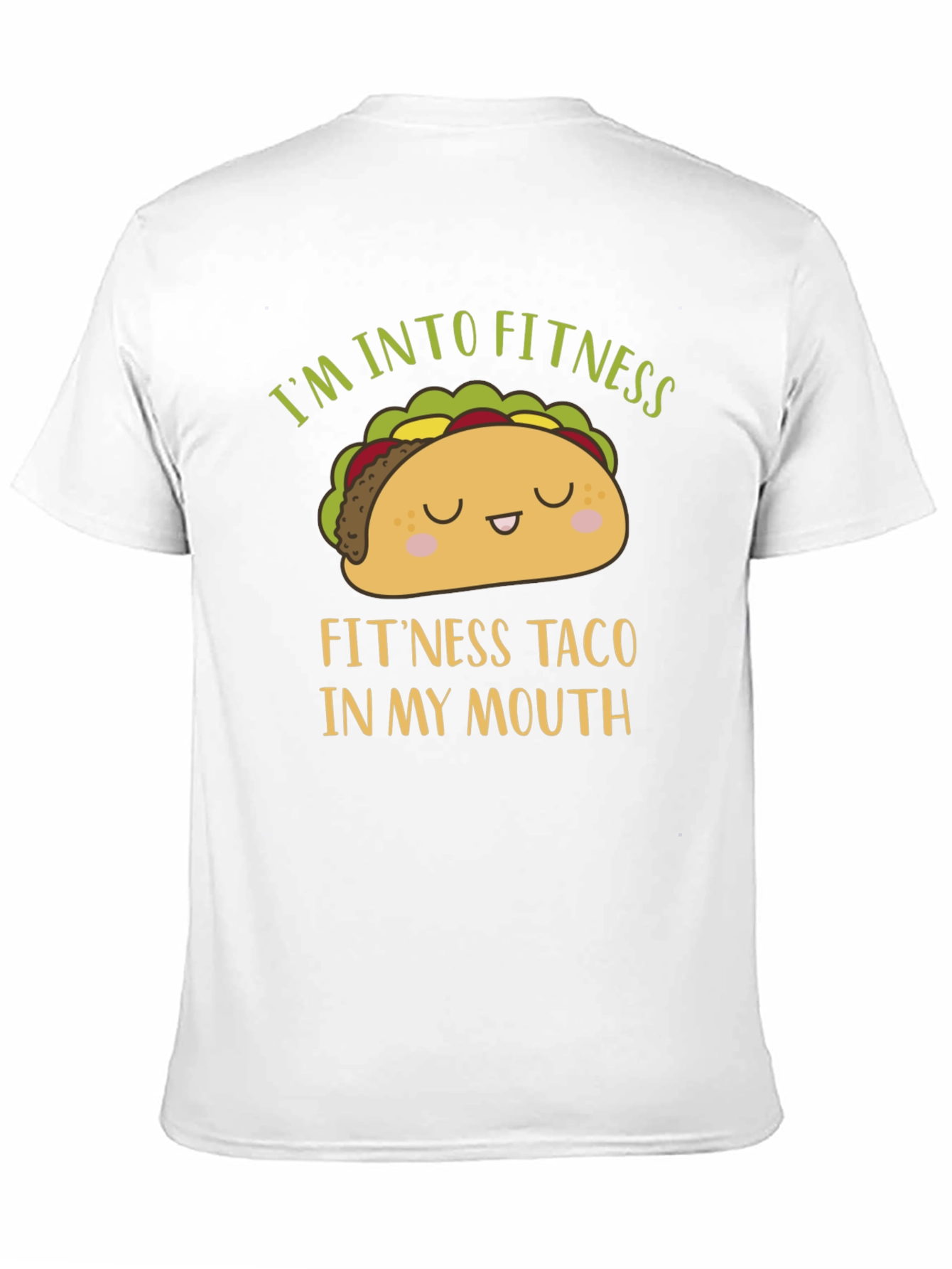 Funny Fitness Taco Graphic Mens T-Shirt