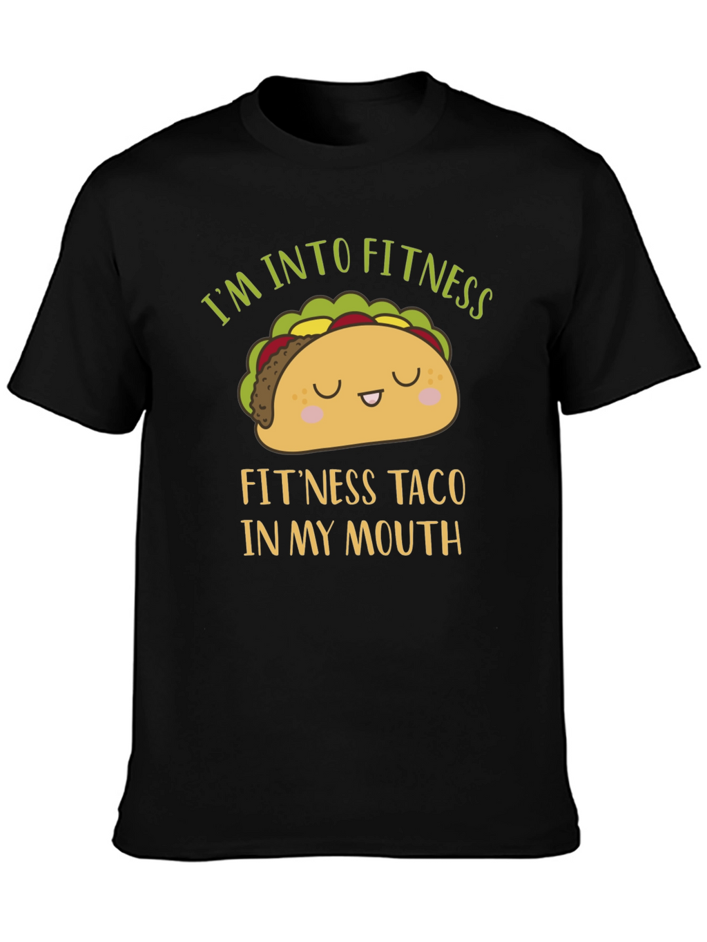 Funny Fitness Taco Graphic Mens T-Shirt