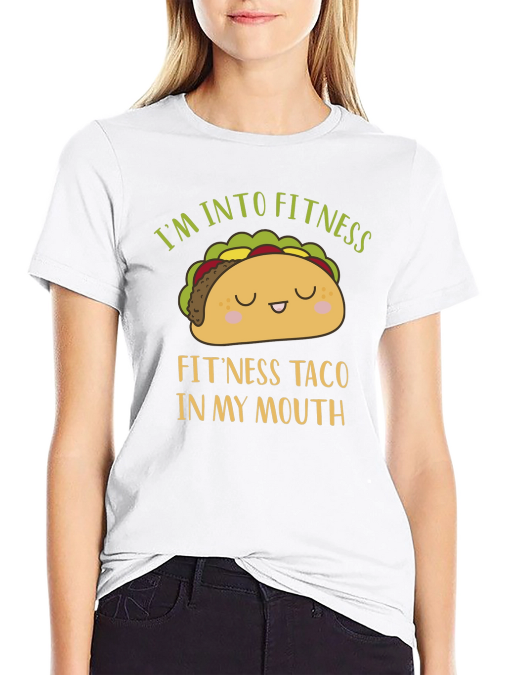 Funny Fitness Taco Graphic Mens T-Shirt