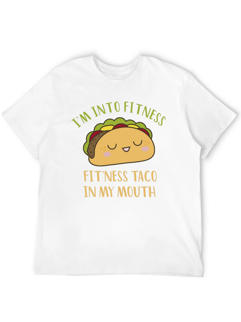 Funny Fitness Taco Graphic Mens T-Shirt