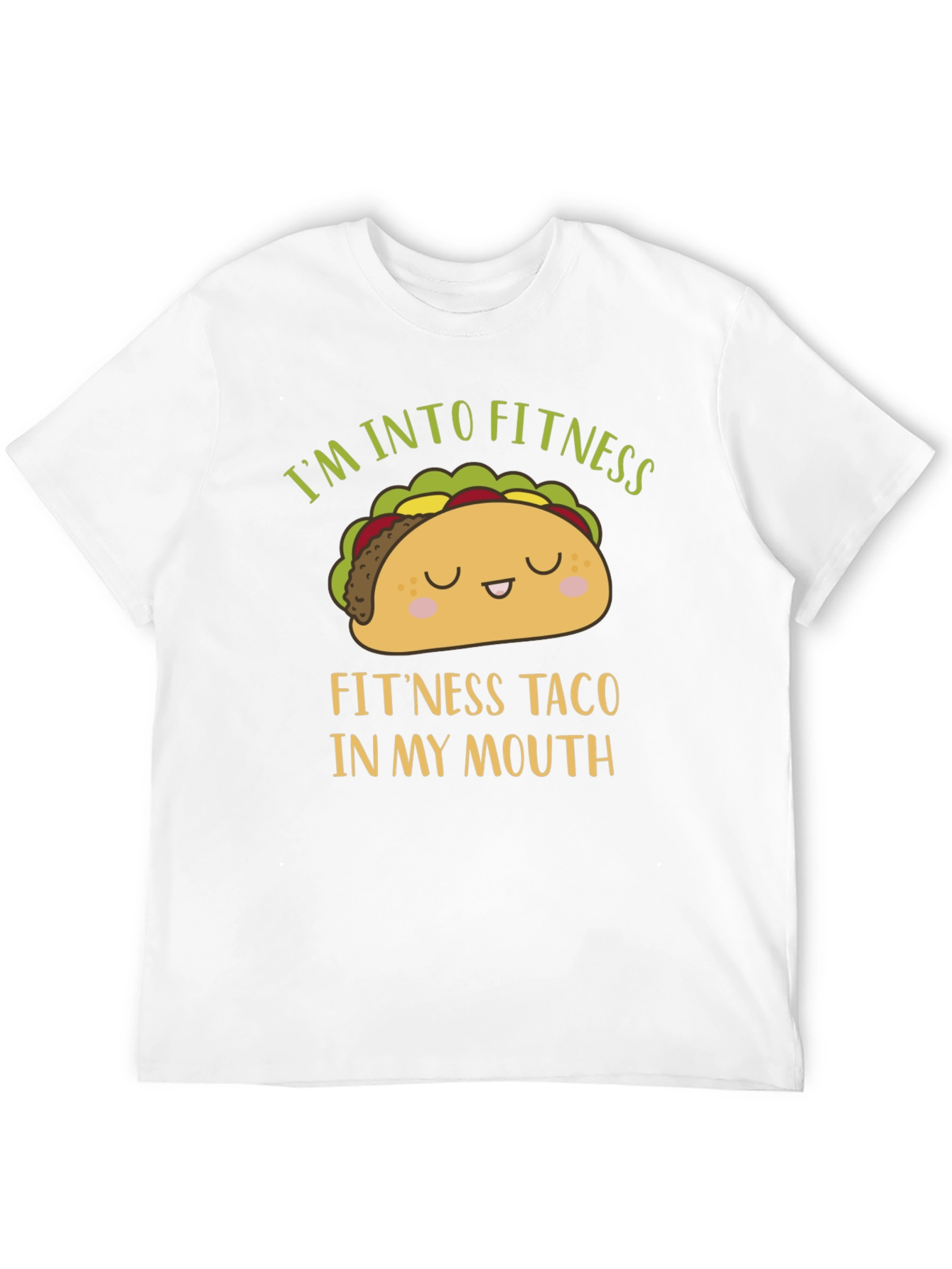 Funny Fitness Taco Graphic Mens T-Shirt