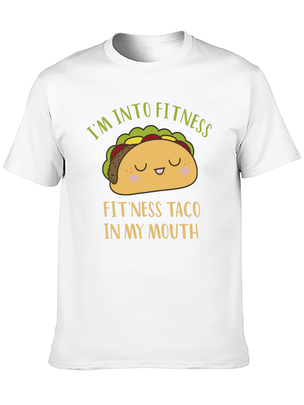 Funny Fitness Taco Graphic Mens T-Shirt